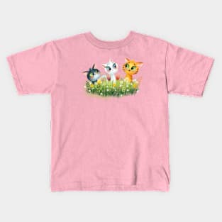 Meadow Cats Kids T-Shirt